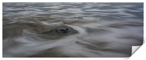 Ebb tide flow Print by Ian Jones