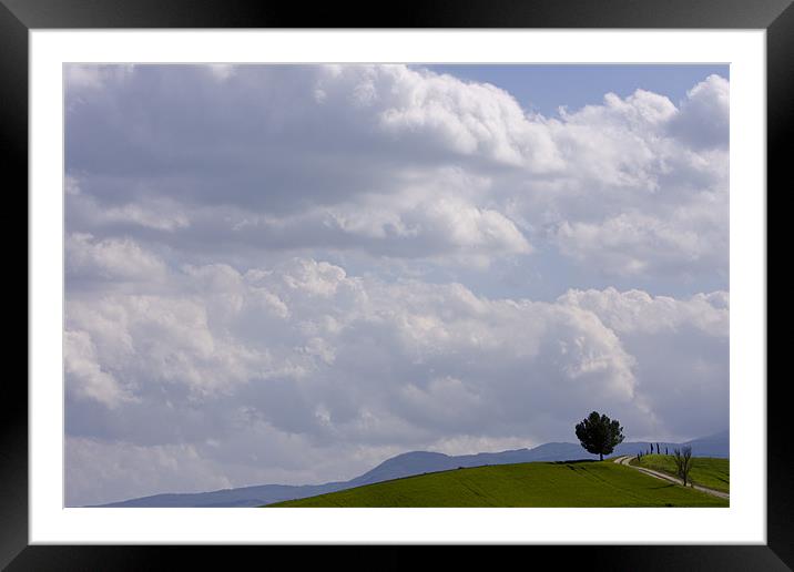 Tuscan sky Framed Mounted Print by Thomas Schaeffer