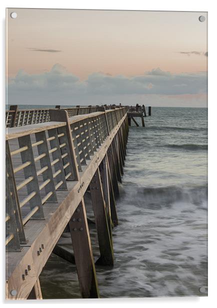 Long walk off a long pier Acrylic by Ian Jones