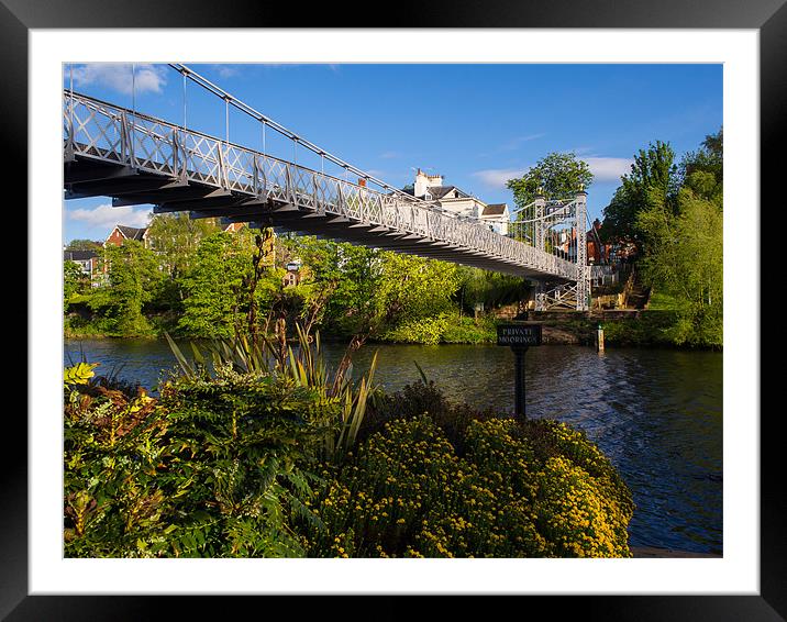 Queens Park Bridge, Chester, England, UK Framed Mounted Print by Mark Llewellyn