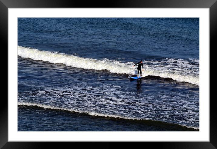 Negotiating the ocean Framed Mounted Print by Hamid Moham