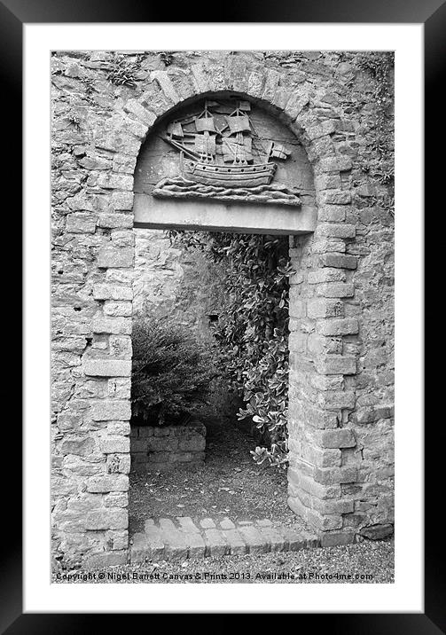 The Old Pilgrims Doorway Framed Mounted Print by Nigel Barrett Canvas