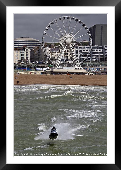 Brighton Seafront Framed Mounted Print by Graham Custance