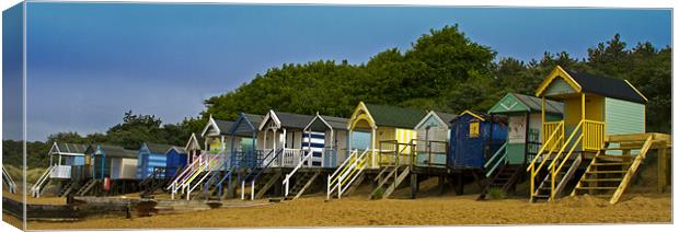 Beach Huts Wells Next to Sea 2 Canvas Print by Bill Simpson