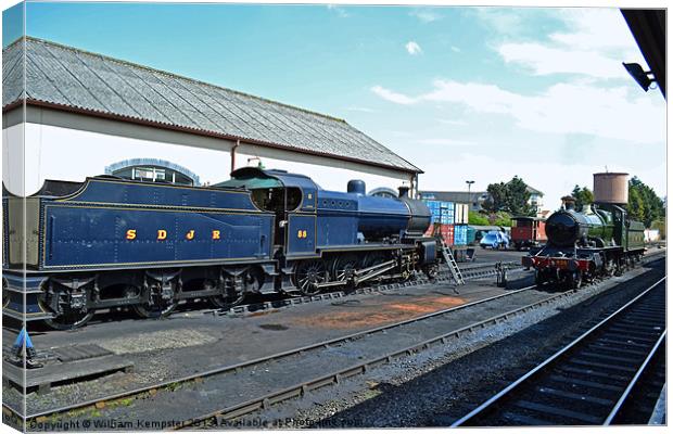 West Somerset Railway Minehead Canvas Print by William Kempster