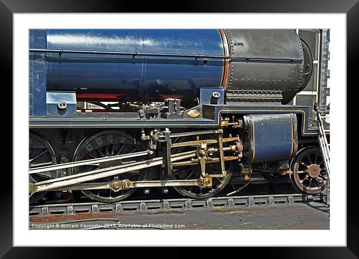 SDJR 7F Class No 88 West Somerset Railway Framed Mounted Print by William Kempster