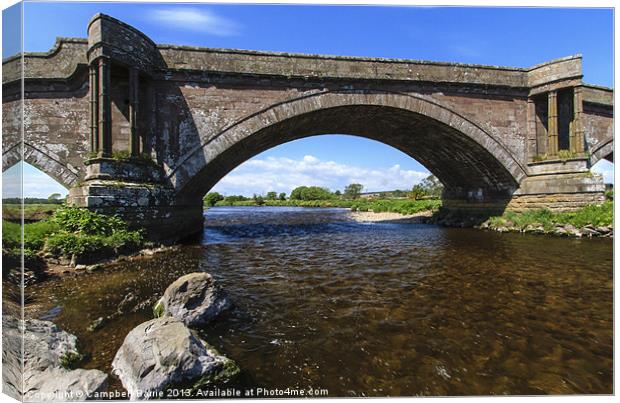 Bridge of Dun, nr. Brechin Canvas Print by Campbell Barrie