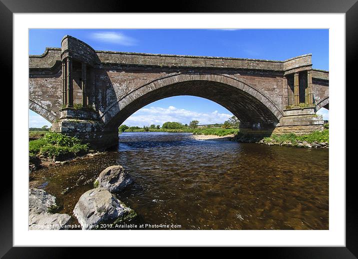 Bridge of Dun, nr. Brechin Framed Mounted Print by Campbell Barrie