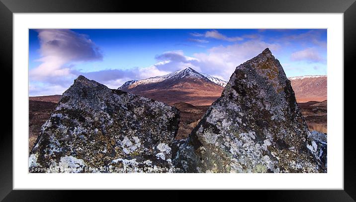Leum Uilleum, Corrour Framed Mounted Print by Campbell Barrie