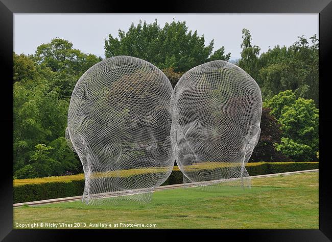 Yorkshire Sculpture Park Framed Print by Nicky Vines