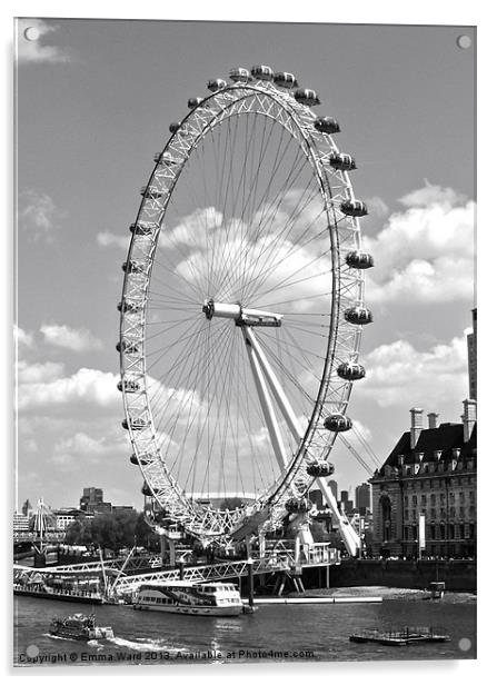 london eye Acrylic by Emma Ward
