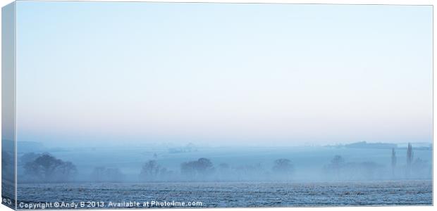 A Misty Morning Canvas Print by Andy Bennette