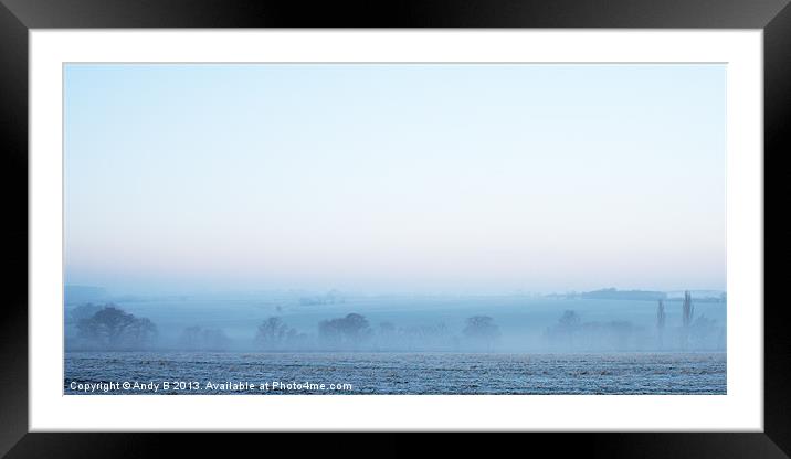 A Misty Morning Framed Mounted Print by Andy Bennette