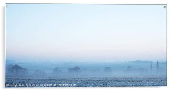A Misty Morning Acrylic by Andy Bennette