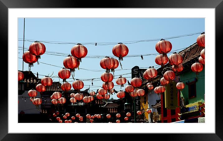 Chinatown Framed Mounted Print by Hamid Moham