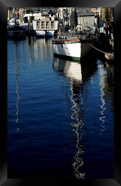 Parking Boats Framed Print by Hamid Moham