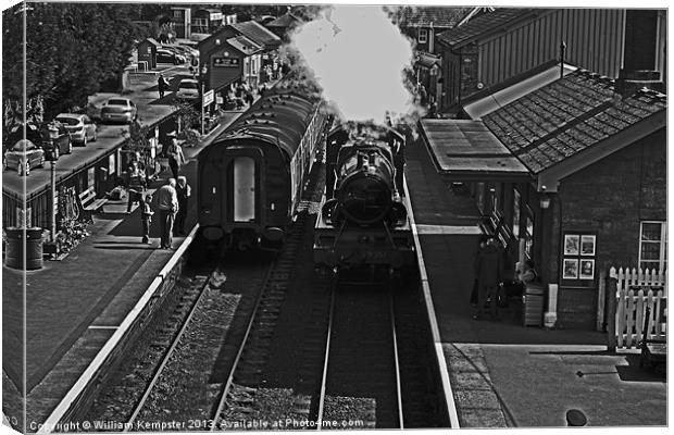 West Somerset Railway Bishops Lydeard Station Canvas Print by William Kempster