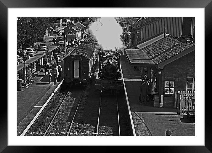 West Somerset Railway Bishops Lydeard Station Framed Mounted Print by William Kempster