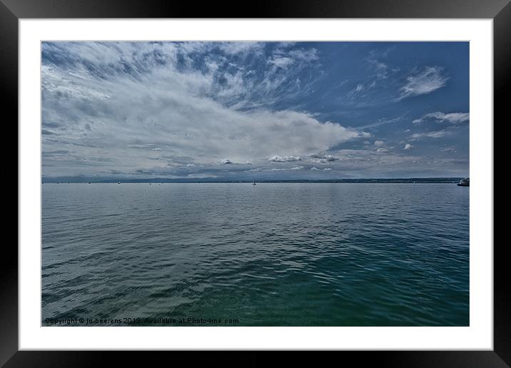 lake constance Framed Mounted Print by Jo Beerens