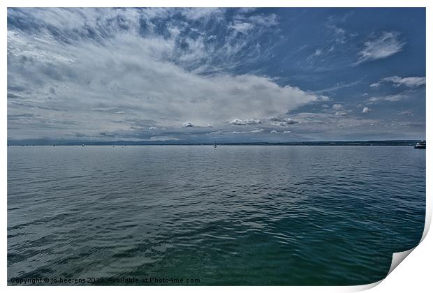 lake constance Print by Jo Beerens