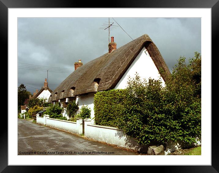 Thatched Cottage Avebury Framed Mounted Print by Carole-Anne Fooks