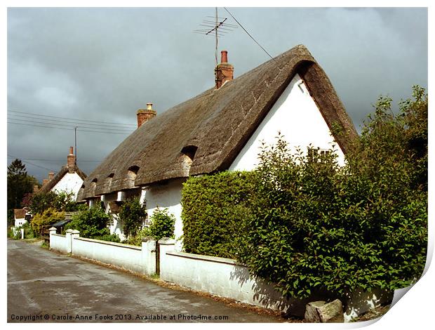 Thatched Cottage Avebury Print by Carole-Anne Fooks