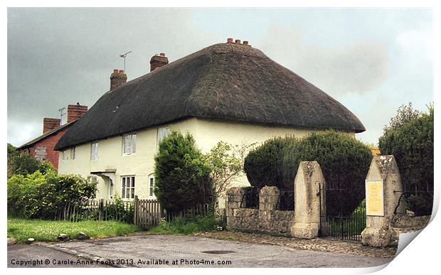 Thatched Cottage Avebury Print by Carole-Anne Fooks