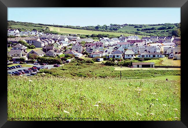 Broadhaven Village Pembrokeshire Wales Framed Print by Carole-Anne Fooks