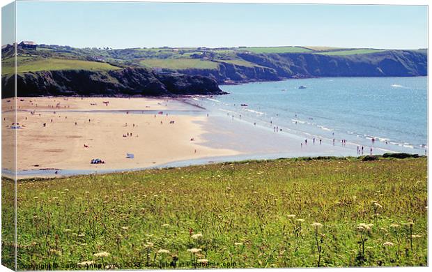 Broadhaven Beach Pembrokeshire Wales Canvas Print by Carole-Anne Fooks