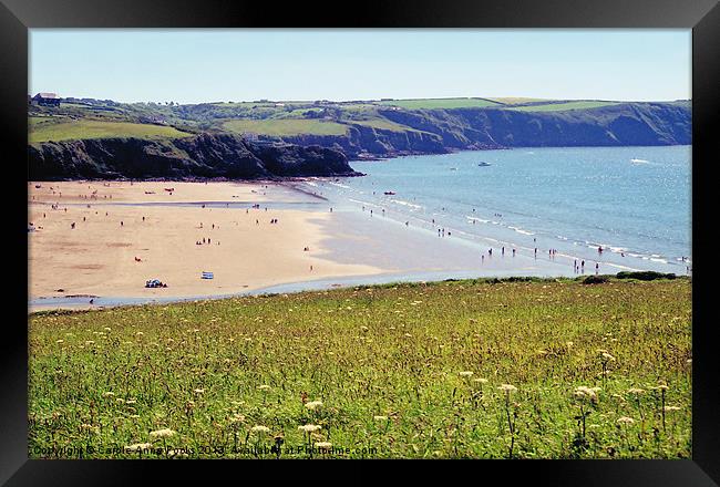 Broadhaven Beach Pembrokeshire Wales Framed Print by Carole-Anne Fooks