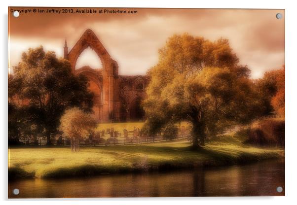 Bolton Abbey Acrylic by Ian Jeffrey