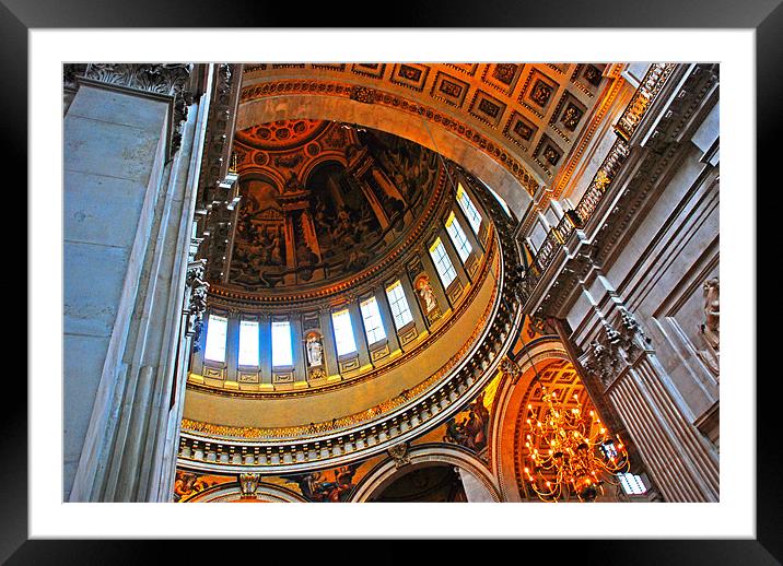 St Pauls Cathedral Framed Mounted Print by Gö Vān
