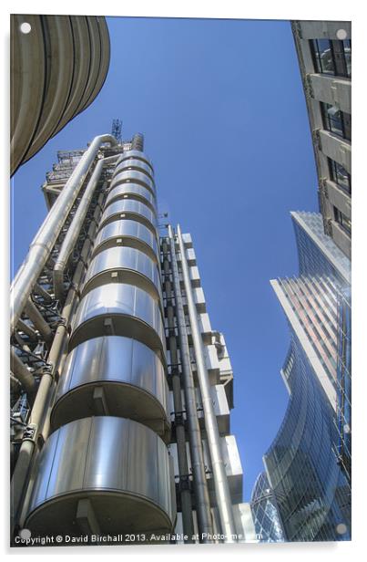 The Lloyds Building, London Acrylic by David Birchall