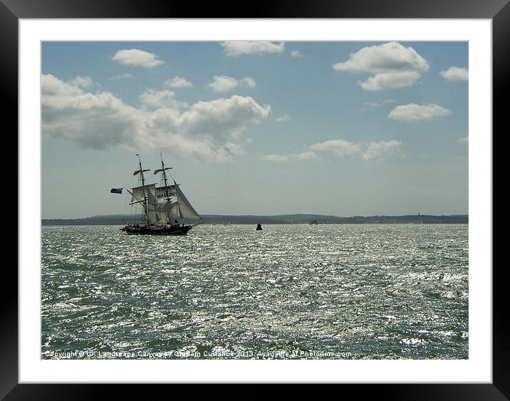 Sailing on the Solent Framed Mounted Print by Graham Custance