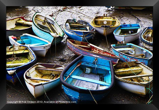 Small boats Framed Print by Rod Ohlsson