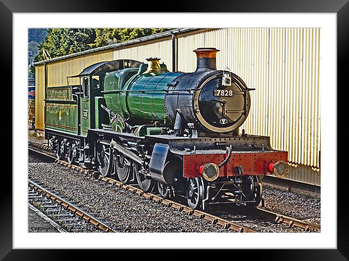 WSR Manor Class No 7828 “Norton Manor” Framed Mounted Print by William Kempster