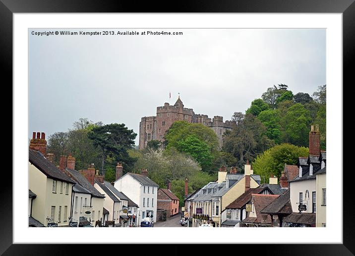 Dunster Castle Framed Mounted Print by William Kempster