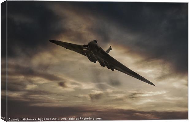 Vulcan Sunset Canvas Print by J Biggadike