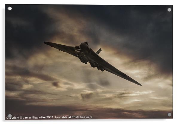 Vulcan Sunset Acrylic by J Biggadike