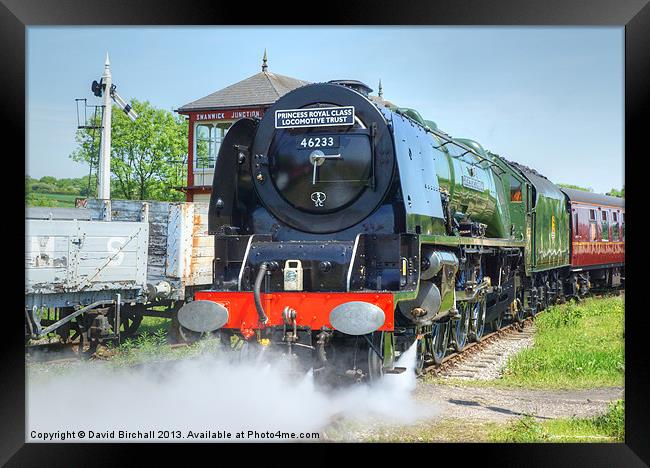 Steam locomotive 46233 Duchess Of Sutherland Framed Print by David Birchall