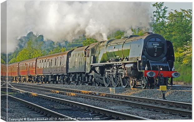 Steam locomotive 46233 Duchess of Sutherland  Canvas Print by David Birchall