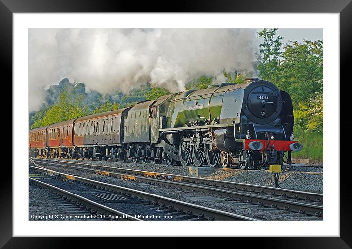 Steam locomotive 46233 Duchess of Sutherland  Framed Mounted Print by David Birchall