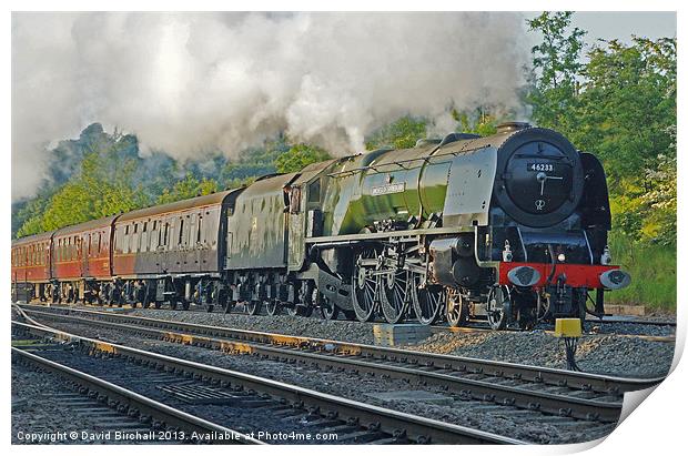 Steam locomotive 46233 Duchess of Sutherland  Print by David Birchall