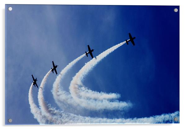 Plane formation Acrylic by Elizabeth Page