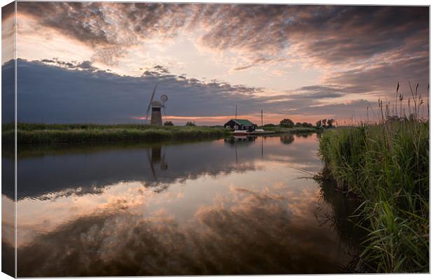 St Benets Mill, Thurne Canvas Print by Stephen Mole