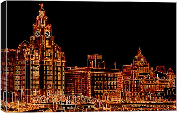 The three graces in bronze Canvas Print by sue davies