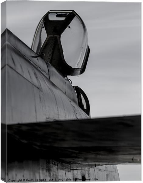 Lightning XS904 - black and white Canvas Print by Keith Campbell