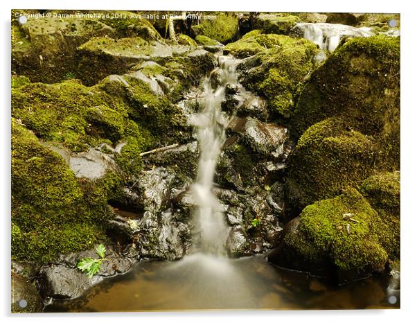 Waterfall in Spring 7 Acrylic by Darren Whitehead
