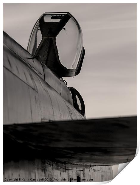 Lightning XS904 - sepia Print by Keith Campbell