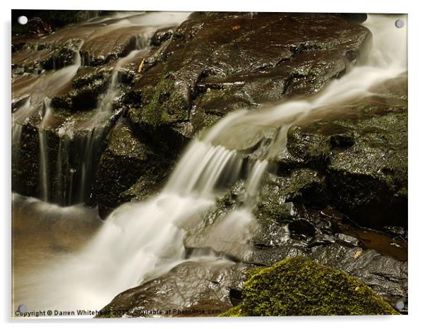 Waterfall in Spring 10 Acrylic by Darren Whitehead